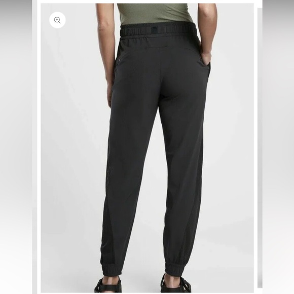 Athleta Pants Womens 12 Gray Quest Jogger Belted Activewear Athletic pull on - Picture 13 of 15